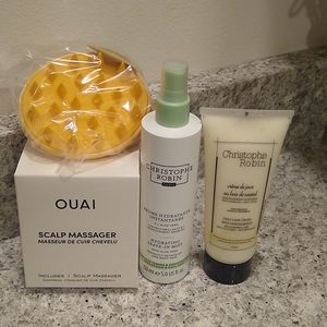 Christophe Robin Hydrating leave in hair mist w/ aloe, Daily hair cream, Ouai...